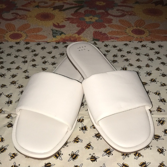 a new day Shoes - White a new day flat slides (9)